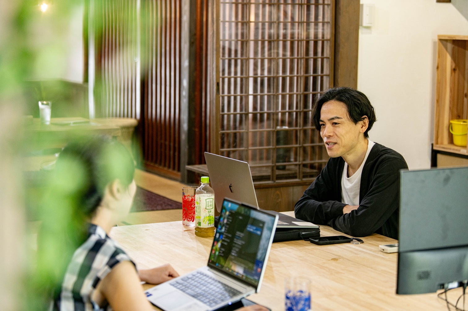 和の空間で、今日の仕事をはじめる